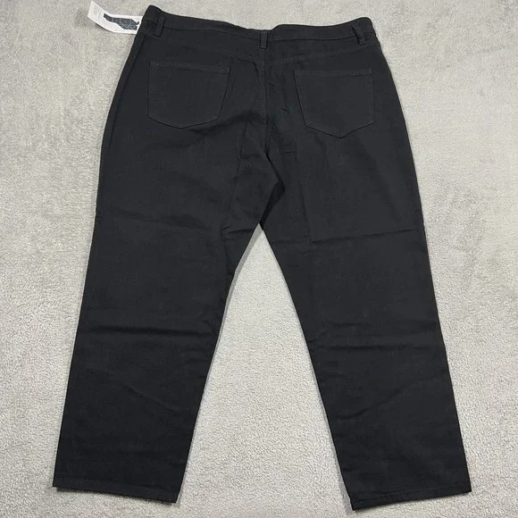 Roucha Jeans Womens Size D 16-18 Over 5'4 Dada Black Denim Pleated Ankle New - Picture 11 of 16